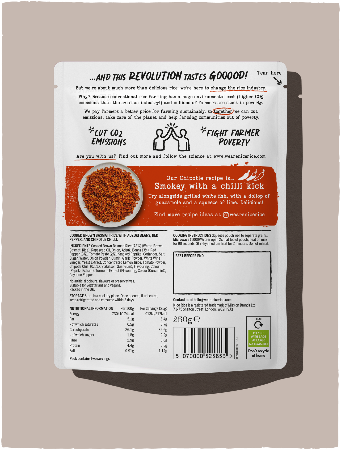 Our Chipotle recipe <br> (6 x 250g)