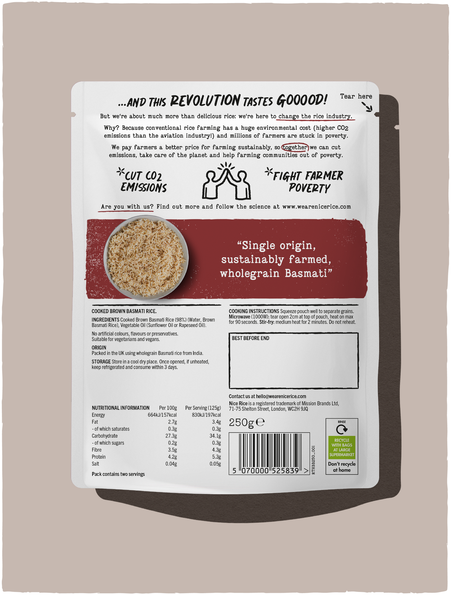 Wholegrain Basmati <br> (6 x 250g)
