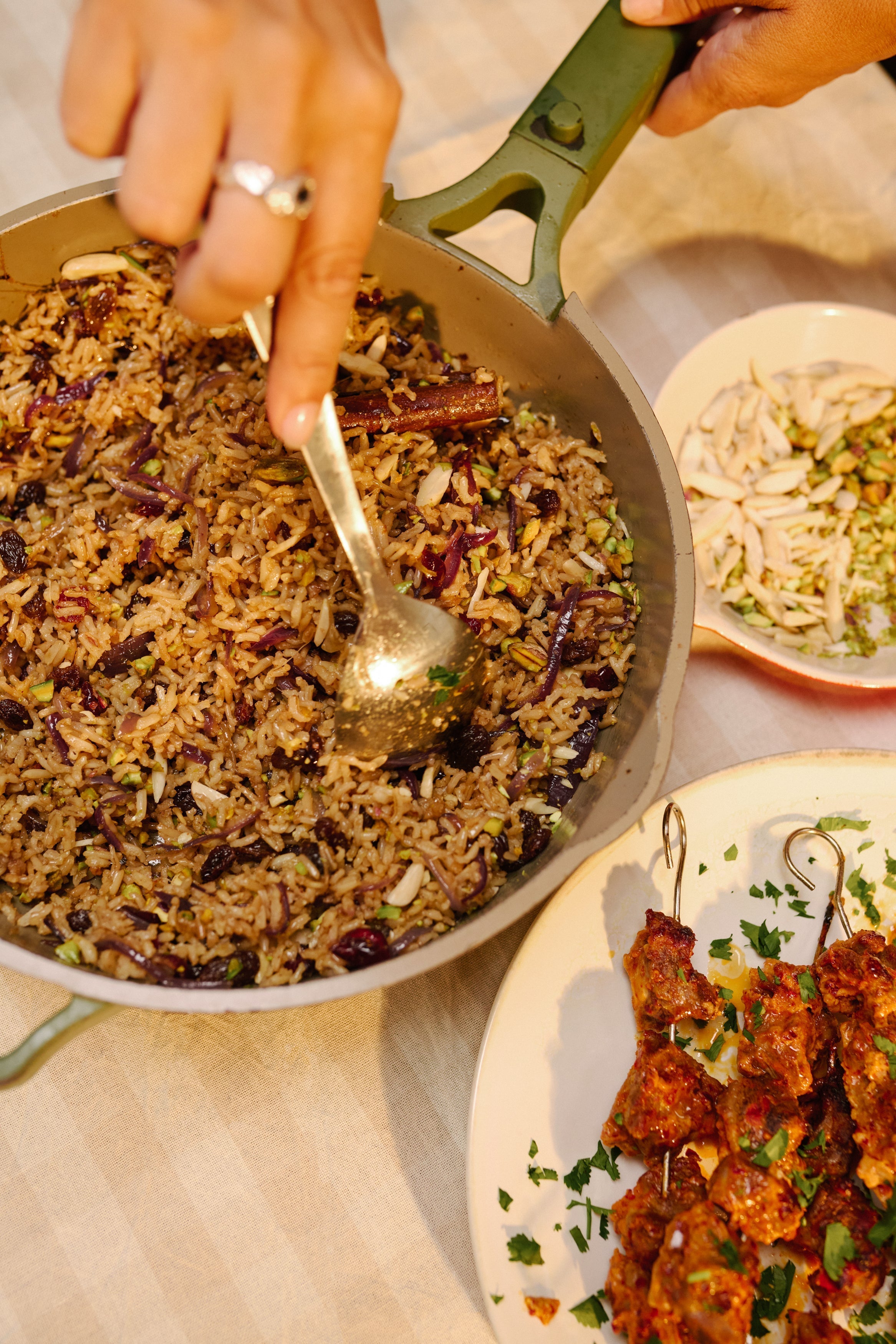 Cranberry and Pistachio Pilaf