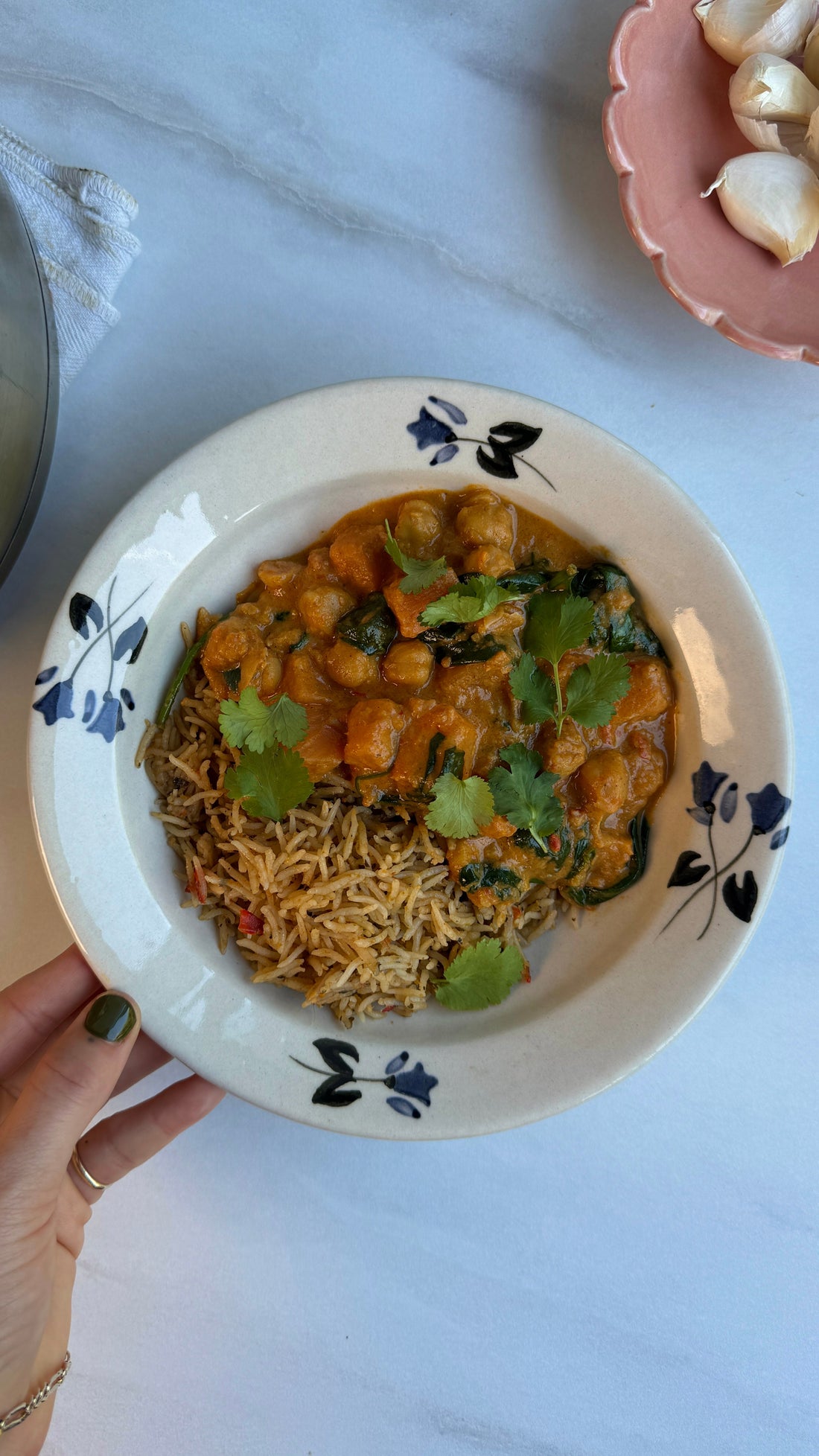 Chickpea Coconut Curry with Coconut Rice