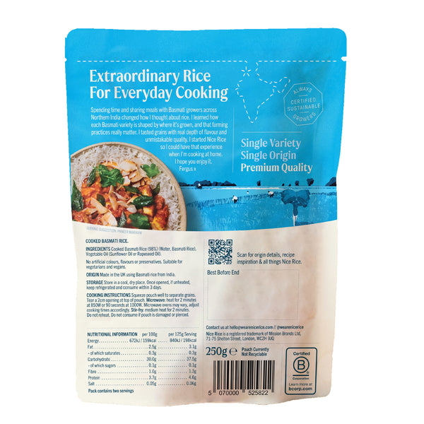 White Basmati Microwave Rice 250g